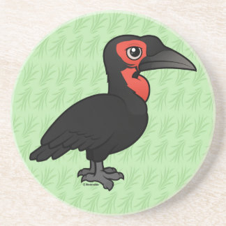 Posavasos De Arenisca Hornbill de tierra meridional de Birdorable