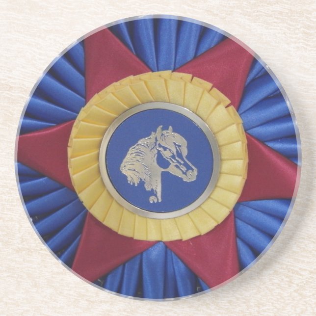 Posavasos De Arenisca Horse Show Rosette (Frente)