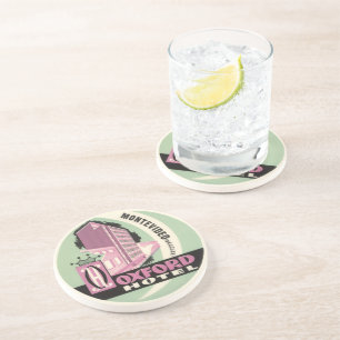 Posavasos De Arenisca Hotel Oxford, Montevideo, Uruguay, Viajes Antiguos