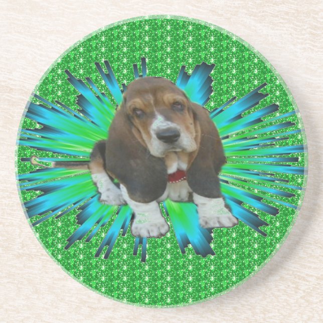 Posavasos De Arenisca Hound Sheldon (Frente)