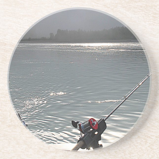 Posavasos De Arenisca Hoy no hay trabajo en la pesca (Frente)