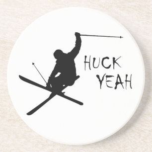 Posavasos De Arenisca Huck Yeah (Esquí)