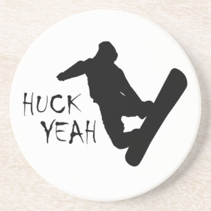 Posavasos De Arenisca Huck Yeah (Snowboarding)
