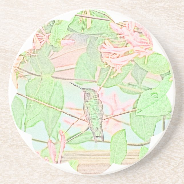 Posavasos De Arenisca Humming on Honey (Frente)