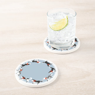 Posavasos De Arenisca Husky Coaster Husky Malamute Navidades