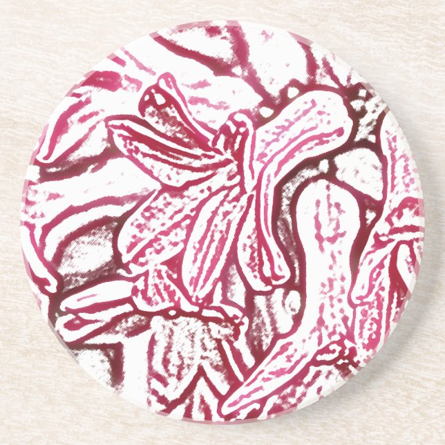 Posavasos De Arenisca Hyacinth Monstruo Editado (Frente)