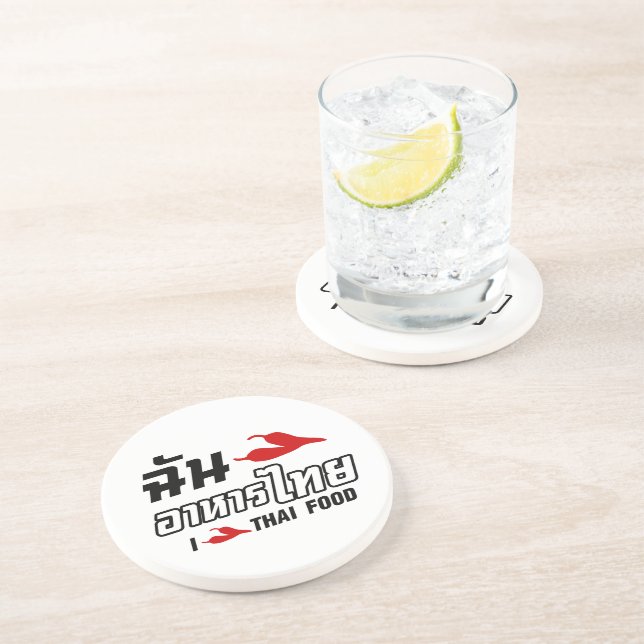 Posavasos De Arenisca I Chili (amor) comida tailandesa (Lado)