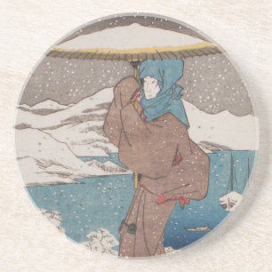 Posavasos De Arenisca Ichiryusai Hiroshige Coaster