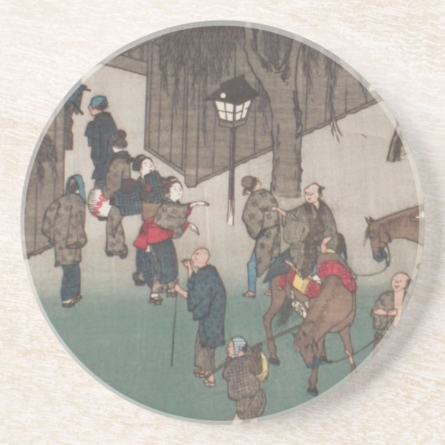Posavasos De Arenisca Ichiryusai Hiroshige Coaster (Frente)