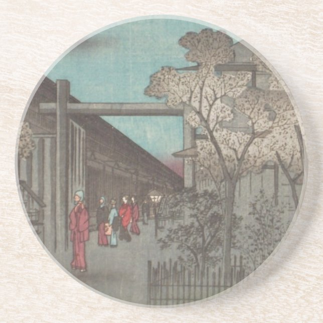 Posavasos De Arenisca Ichiryusai Hiroshige Coaster (Frente)