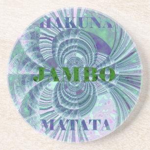 Posavasos De Arenisca Impresión artística de Aurora Matata