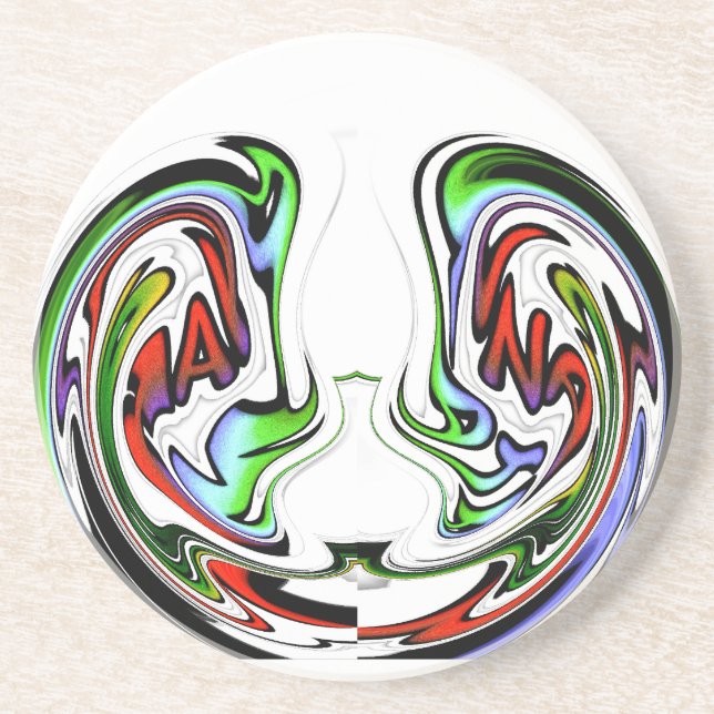 Posavasos De Arenisca Impresión de arte de hakuna matata asombrosa (Frente)