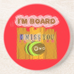 Posavasos De Arenisca Impresión Quirky Bee Art