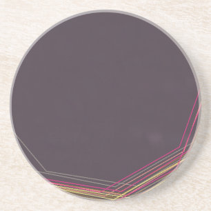 Posavasos De Arenisca in black 0900 abstract art