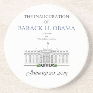Posavasos De Arenisca Inauguración 2013 de Obama