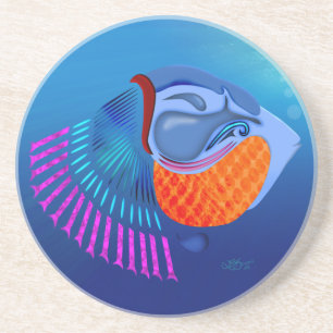 Posavasos De Arenisca Ir Pescado
