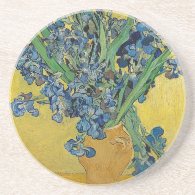 Posavasos De Arenisca Iris de Van Gogh (Frente)
