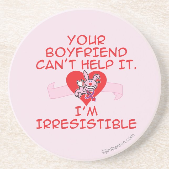 Posavasos De Arenisca Irresistible (Frente)