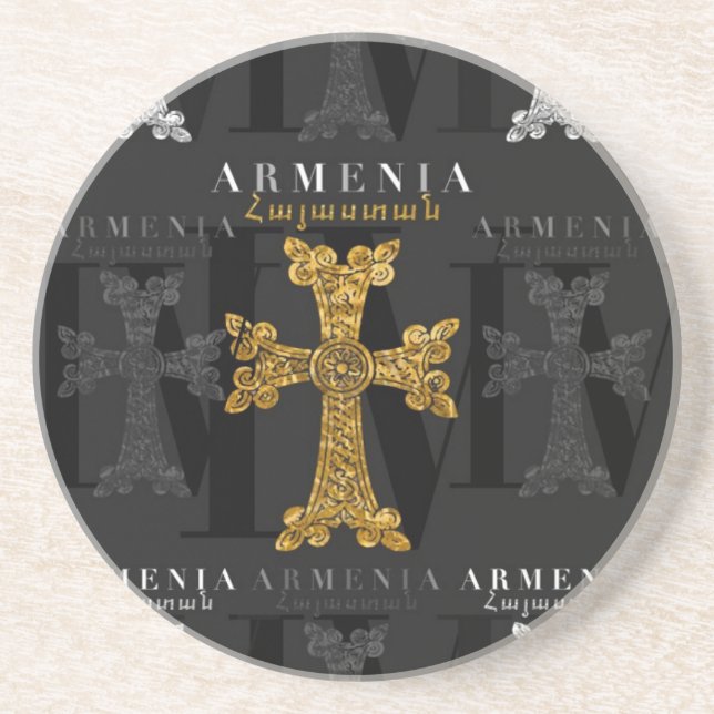 Posavasos De Arenisca IV - Armenia (Frente)