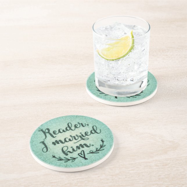 Posavasos De Arenisca Jane Eyre Reader Me Casé Con Él (Lado)