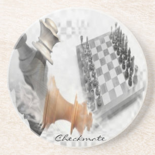 Posavasos De Arenisca Jaque mate Coaster
