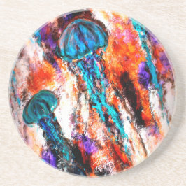 Posavasos De Arenisca Jellyfish Jump Electric