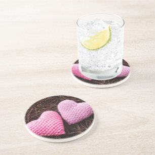Posavasos De Arenisca Jerarquía con los corazones