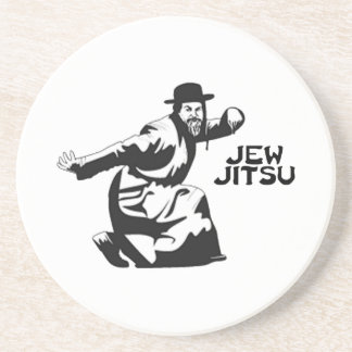 Posavasos De Arenisca Jew Jitsu Coaster | Judía Bar Mitzvah Regalos