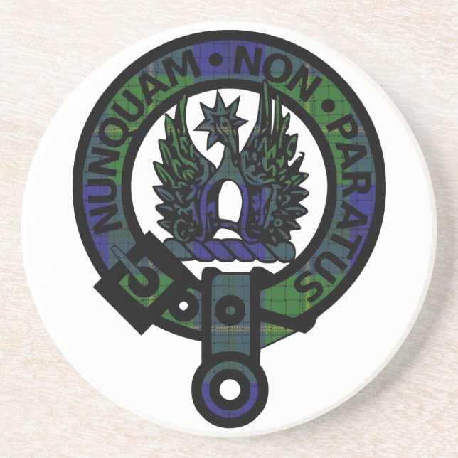 Posavasos De Arenisca Johnstone Clan Escudo (Frente)
