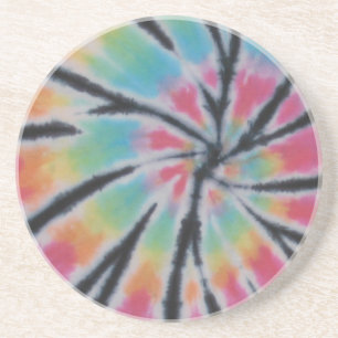 Posavasos De Arenisca Juego de aletas de remolque de tinta arco iris