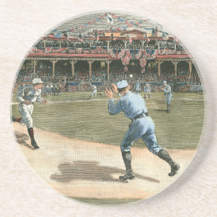 Posavasos De Arenisca Juego de Béisbol de la Liga Nacional 1886