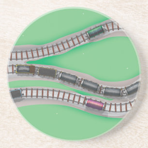 Posavasos De Arenisca Juego de tren