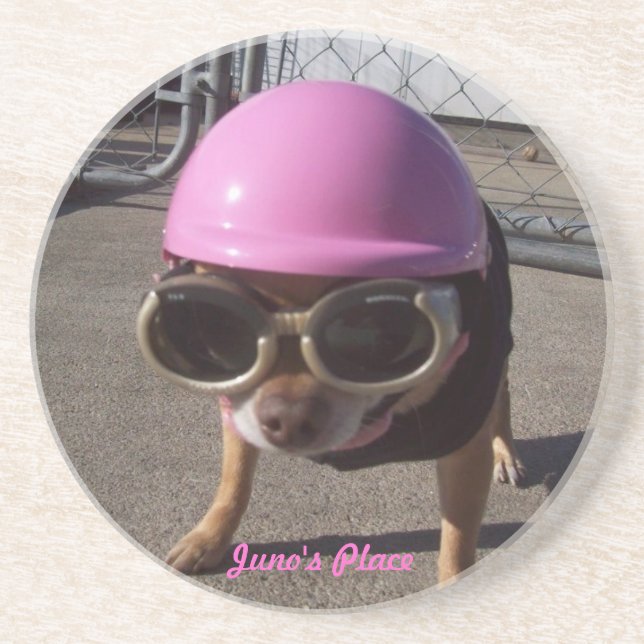 Posavasos De Arenisca ¡Juno listo para rodar! (Frente)