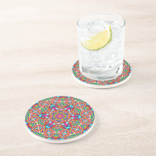 Posavasos De Arenisca Kaleidoscope