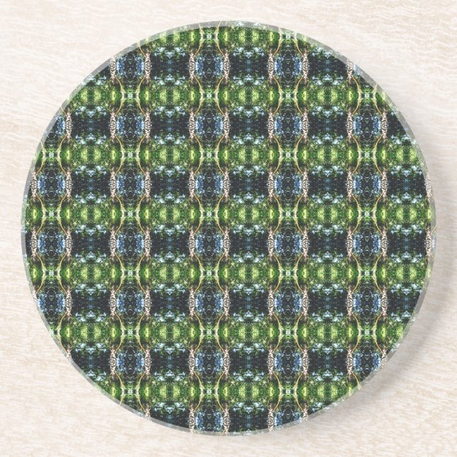 Posavasos De Arenisca Kaleidoscope Grün (Frente)