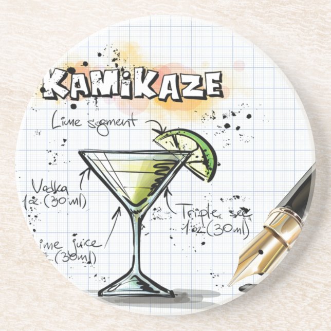 Posavasos De Arenisca Kamikaze (Frente)