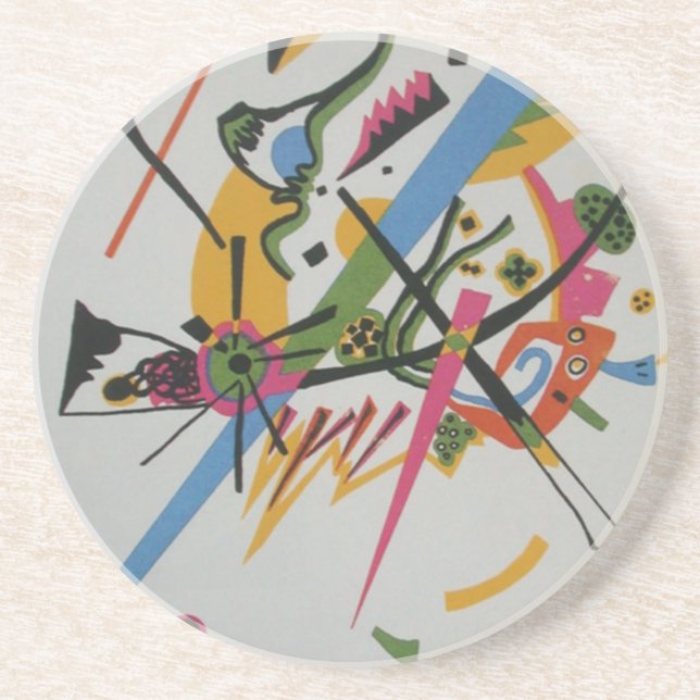 Posavasos De Arenisca Kandinsky Pequeños Mundos Kleine Welts I (Frente)