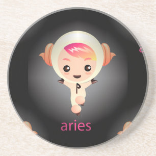 Posavasos De Arenisca kawaii aries