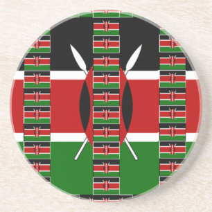 Posavasos De Arenisca 🇰🇪 Kenia Mágica: Marco de Unidad y Orgullo