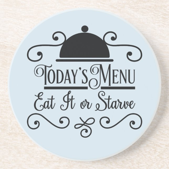 Posavasos De Arenisca Kitchen Sayings (Frente)