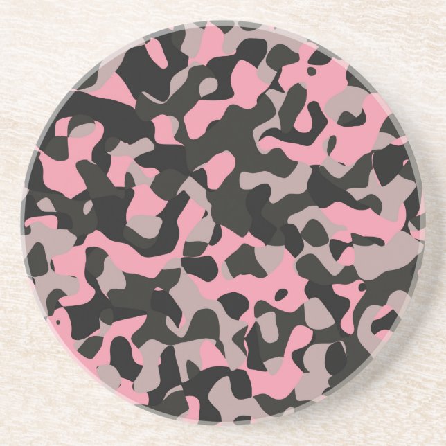 Posavasos De Arenisca Kitty Camo (Frente)