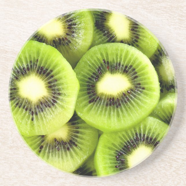 Posavasos De Arenisca Kiwis (Frente)
