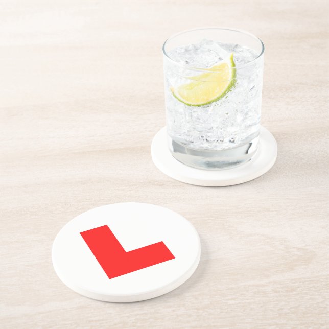 Posavasos De Arenisca L-Plate Learner Driver / Bachelorette Hen Night (Lado)