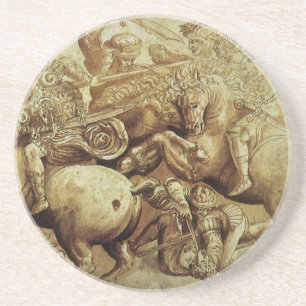 Posavasos De Arenisca La batalla de Anghiari por Leonardo da Vinci