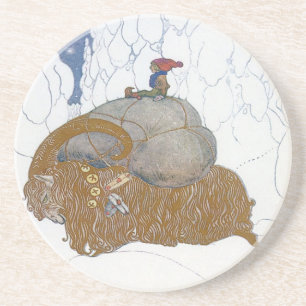 Posavasos De Arenisca La cabra del navidad de Juan Bauer