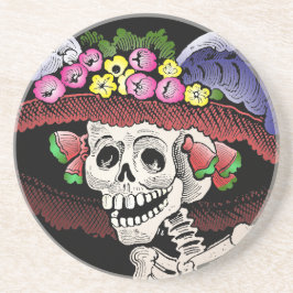 Posavasos De Arenisca La Calavera Catrina [montaña rusa]