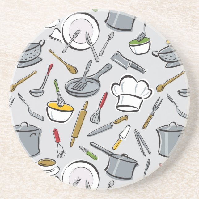 Posavasos De Arenisca La cocina equipa el modelo (Frente)