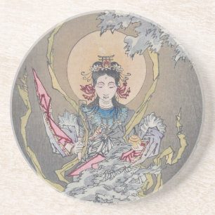 Posavasos De Arenisca La diosa de Yoshitoshi en el mar