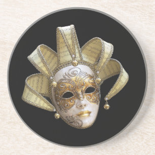 Posavasos De Arenisca La escayola de máscaras venecianas