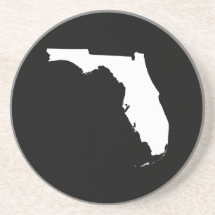 Posavasos De Arenisca La Florida en blanco y negro